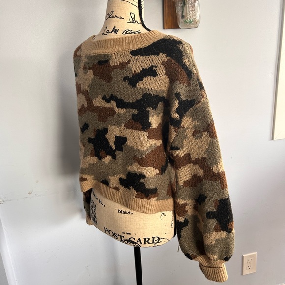 HYFVE Camouflage Chunky cropped sweater - Picture 4 of 11